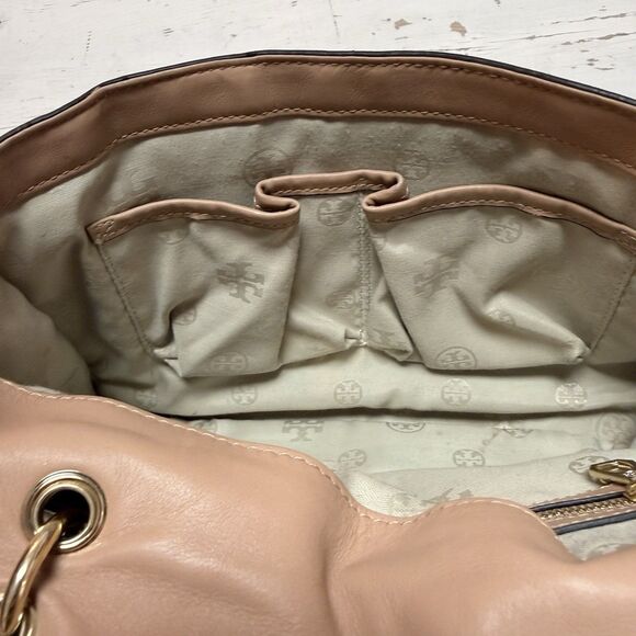 Tory Burch Priscilla Satchel Caramel Brown Size Medium - Picture 12 of 12
